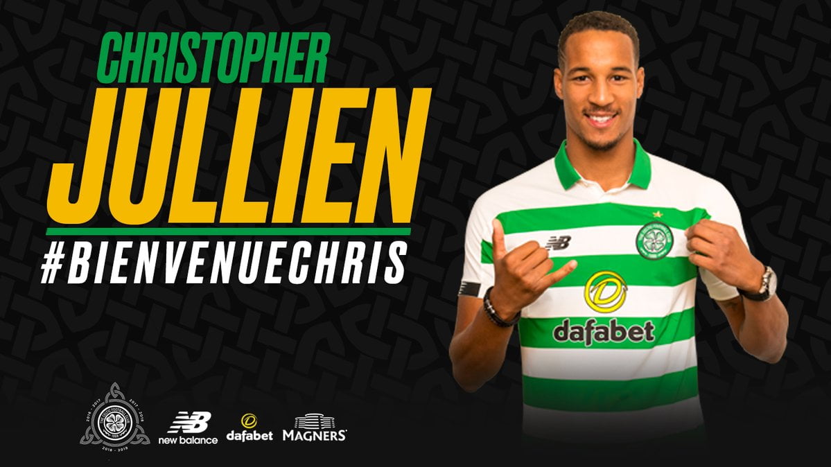 Christopher Jullien arrive au Celtic Glasgow