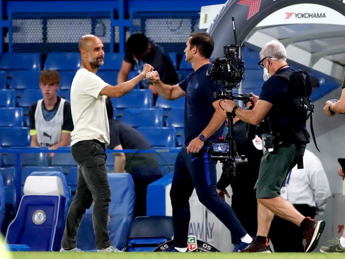Pep Guardiola et Frank Lampard