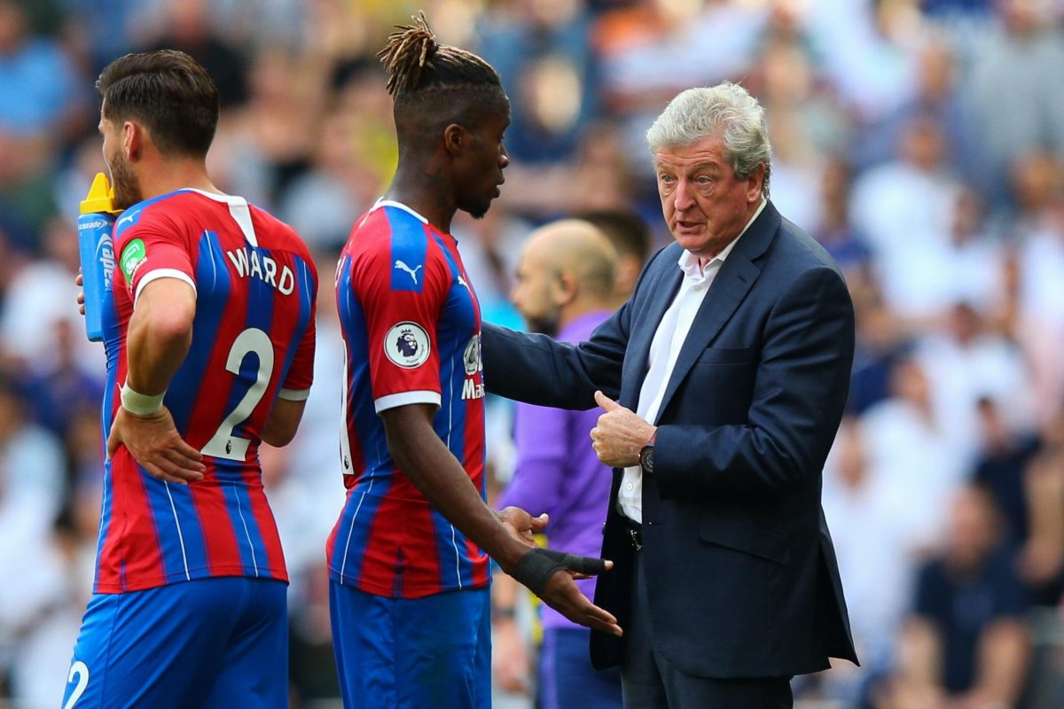 Wilfried Zaha et Roy Hodgson