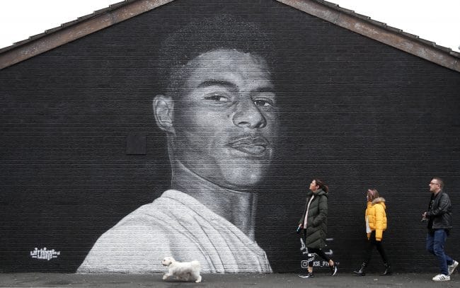 La Fresque en l'honneur de Marcus Rahsford à Manchester