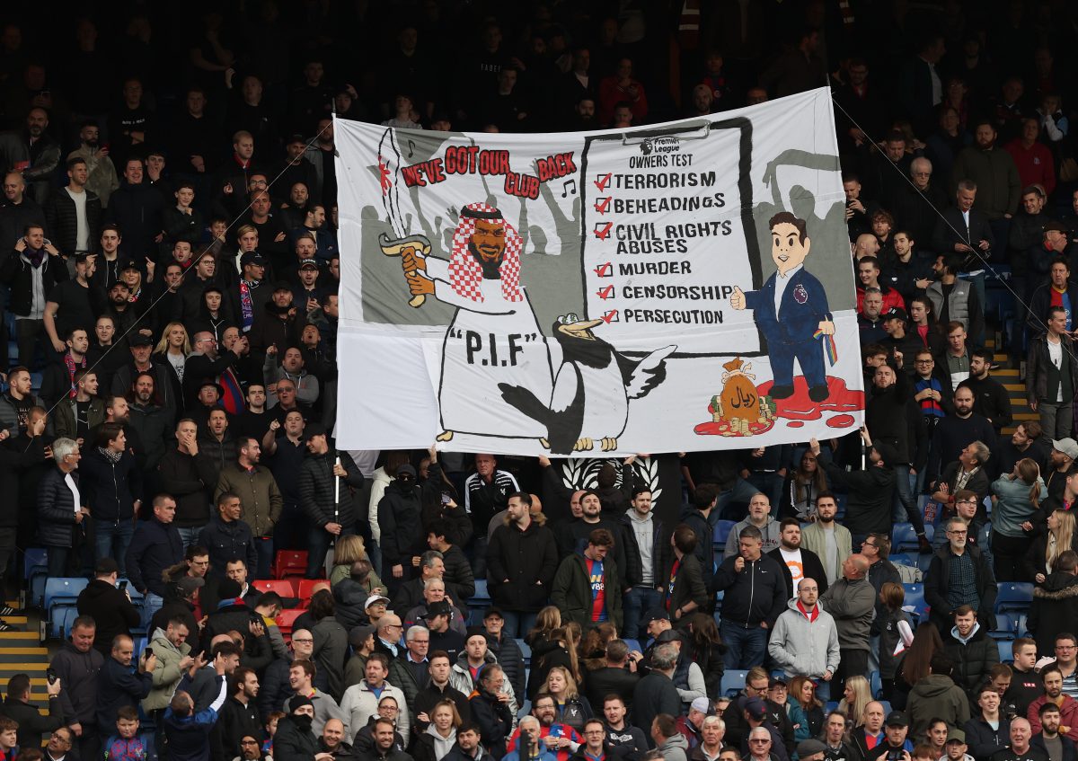 Bannière anti rachat de Newcastle