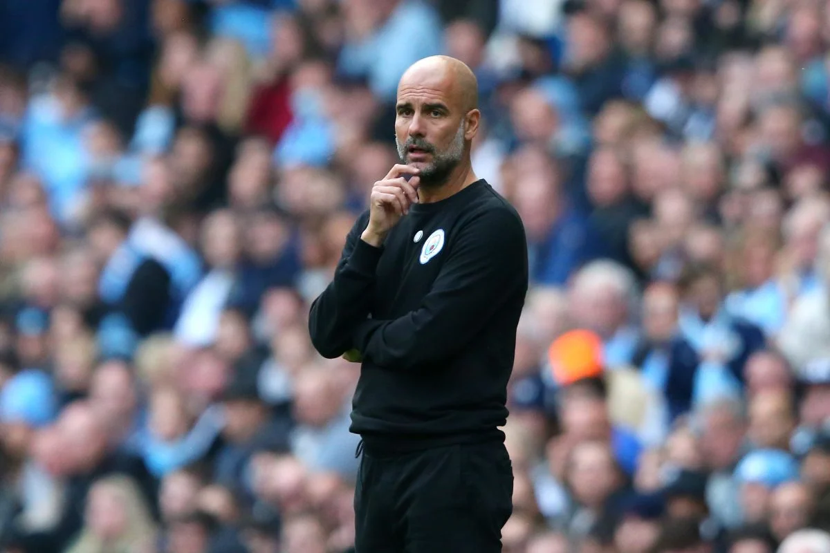 Pep Guardiola satisfait après la victoire face à Man United