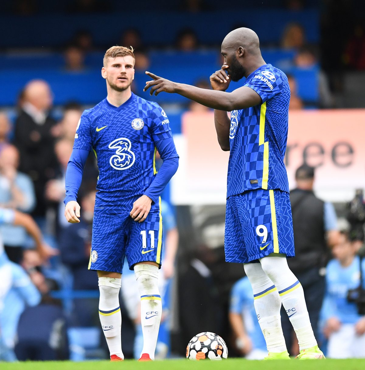 Romelu Lukaku et Timo Werner, attaquants de Chelsea en Premier League