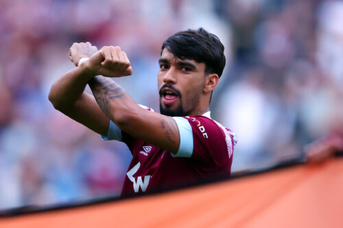 Lucas Paqueta heureux à West Ham